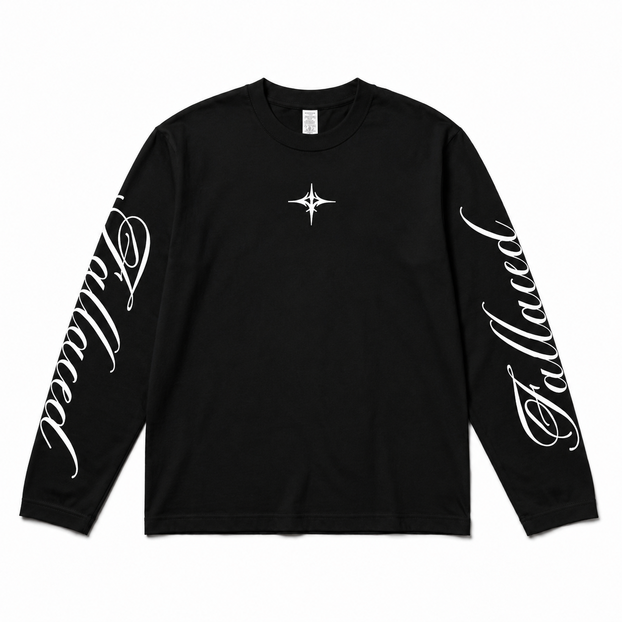 SCRIPT LONGSLEEVE - BLACK